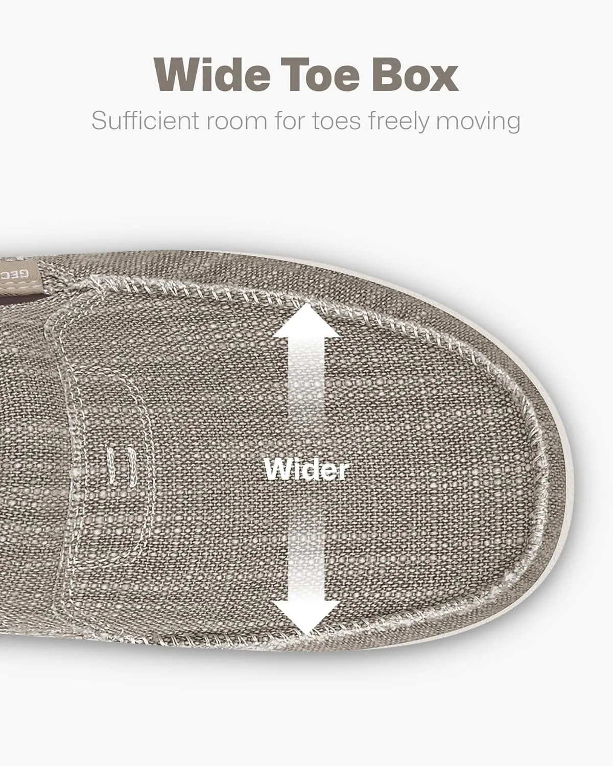 Mens Slip On Shoes, Mens Boat Shoes with Arch Support, Orthopedic Canvas Loafers for Plantar Fasciitis, Indoor & Outdoor Walking Slippers Shoes for Pain Relief
