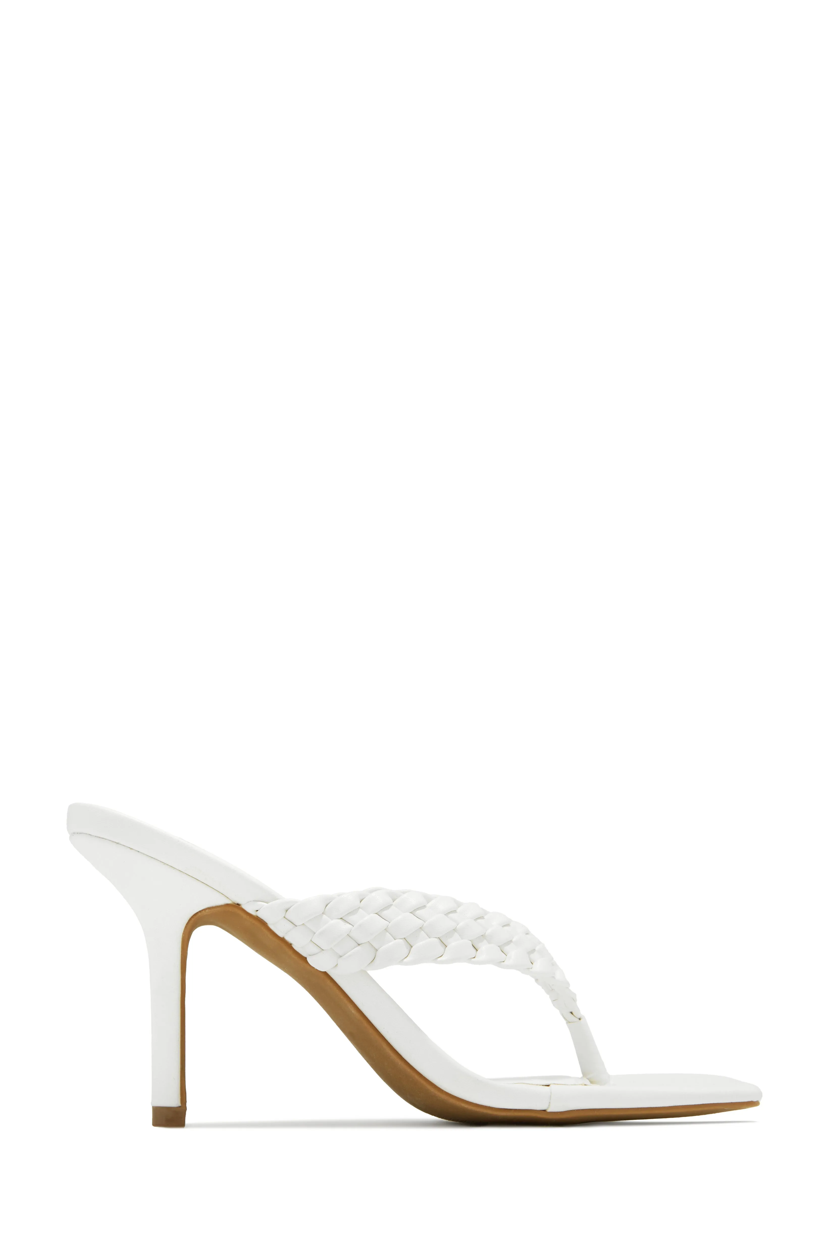 Sierra Thong Strap Mule Heels - Pink