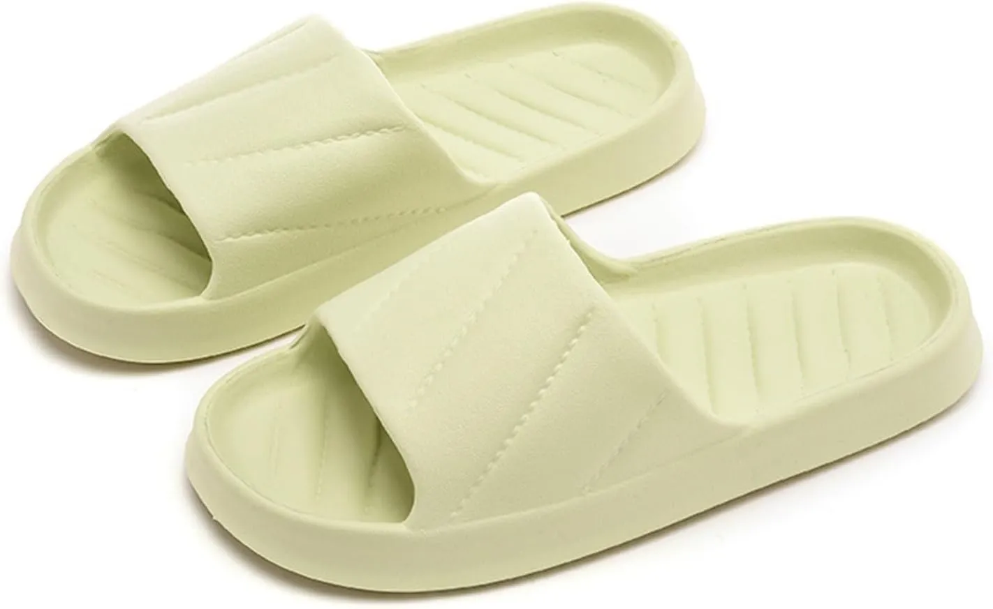 Slide Sandals for Women Men Non-slip Soft Shower Shoes Lightweight Pillow House Bathroom Slippers Indoor Outdoor Sandal