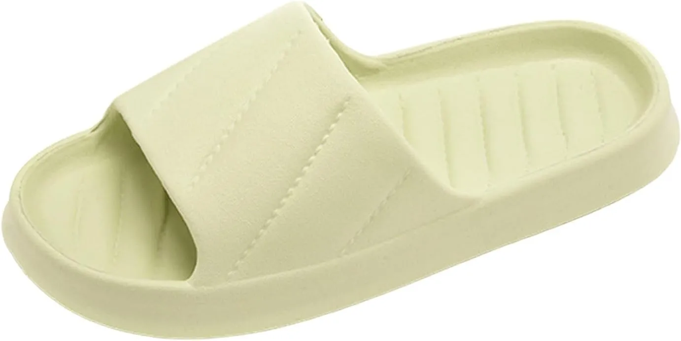 Slide Sandals for Women Men Non-slip Soft Shower Shoes Lightweight Pillow House Bathroom Slippers Indoor Outdoor Sandal