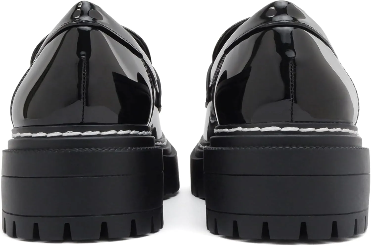 Soda Soho ~ Women Slip On Platform Heel Lug Sole Penny Loafer